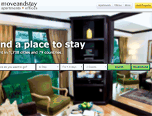 Tablet Screenshot of moveandstay.com